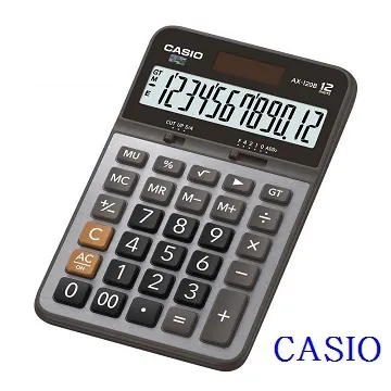 CASIO 卡西歐 AX-120B 計算機 12位數/一台入(促600) 桌上商務 中長型 歷史價格詳細信息