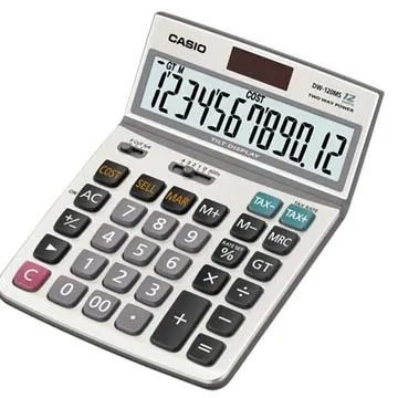 【CASIO】12位數桌上長駐型計算機-(DW-120MS) 歷史價格詳細信息