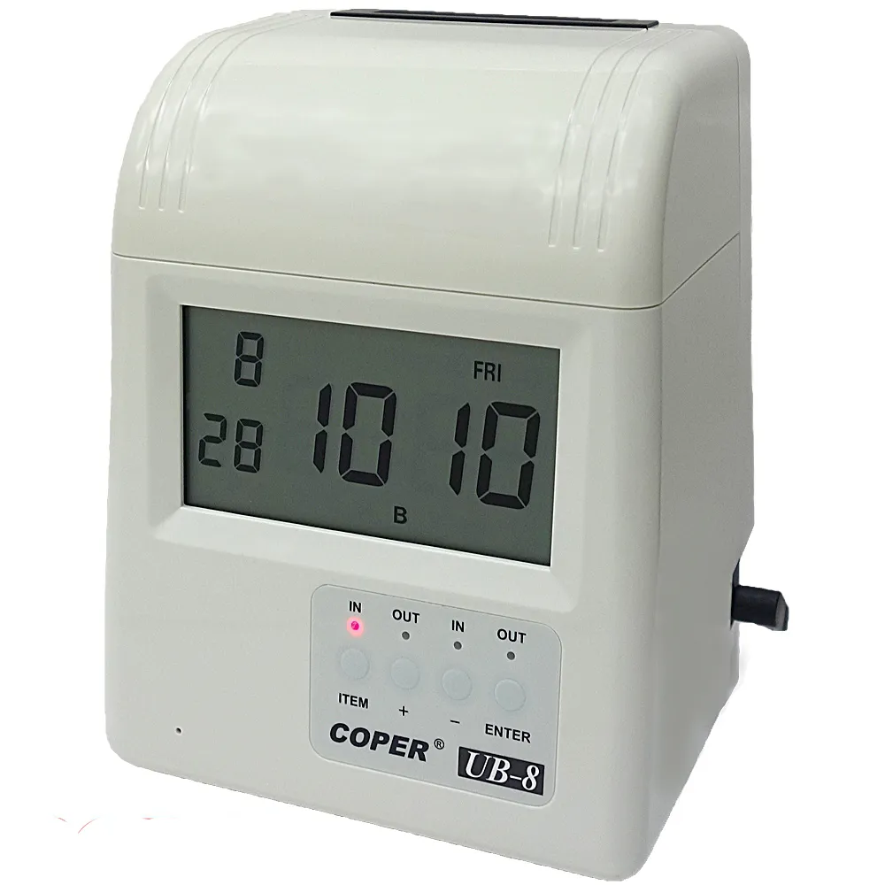 COPER 高柏 電子打卡鐘 數位液晶顯示 /台 AF-338 歷史價格詳細信息