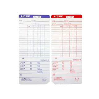 打卡鐘專用考勤卡UB優美四格小卡3包 歷史價格詳細信息