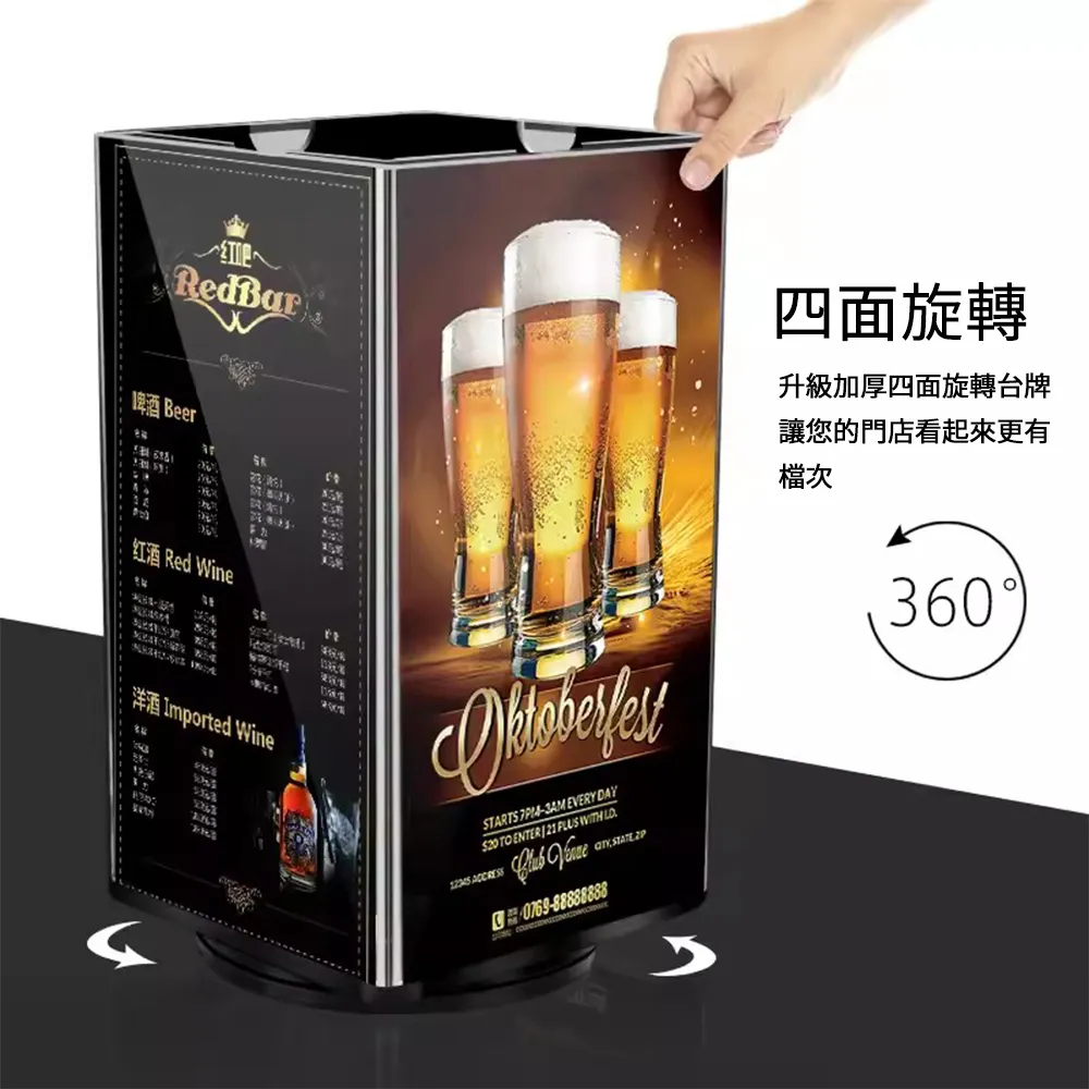 亞克力臺卡門牌資料架木質標誌牌訂製點菜本透明黑色皮革活頁6頁12面a5訂製飯店餐廳插頁點單本菜譜本 歷史價格詳細信息