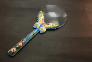 景泰藍鏡子 巧妝鏡 化妝鏡 心形隨身鏡 6.3x5.7公分 I13-2 歷史價格詳細信息