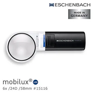 【德國 Eschenbach】mobilux LED 6x/24D/58mm 德國製LED手持型非球面放大鏡 15116 (公司貨) 歷史價格詳細信息