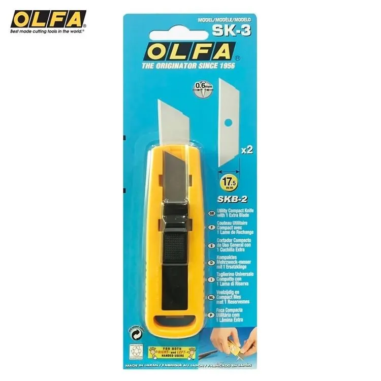 日本OLFA左手右手兩用工作刀安全刀小美工刀SK-7(切完刀片自動退回) 歷史價格詳細信息