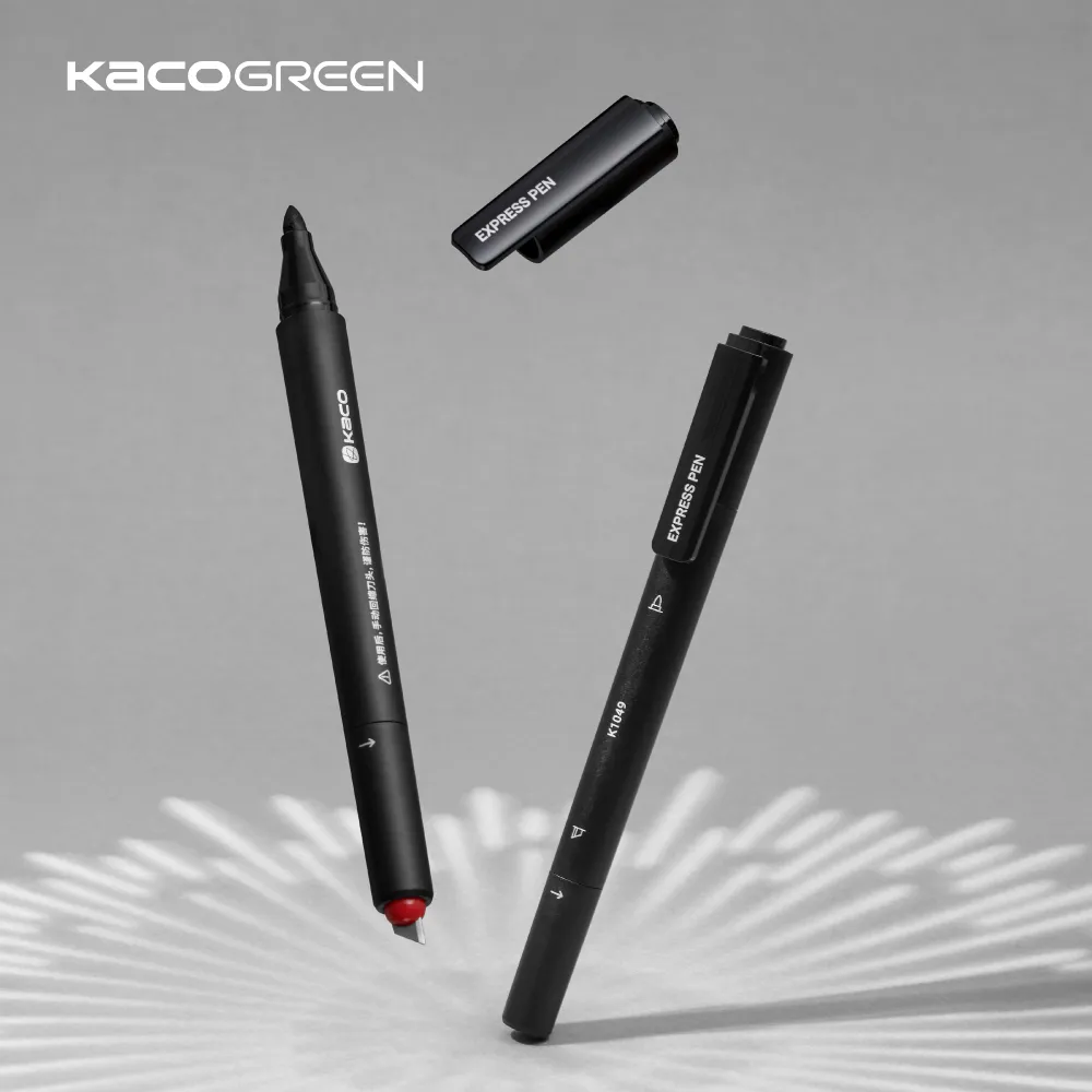 【KACO】保密消除美工刀兩用多功能快遞筆 (台灣現貨) 快遞單塗碼筆 二合一多功能 拆快遞神器 開箱 塗改器 防洩密 歷史價格詳細信息