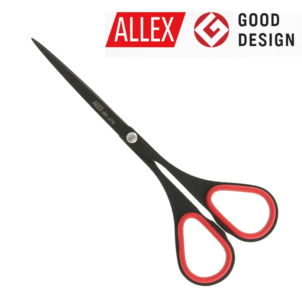 【ALLEX】Slim極細長刃不沾膠剪刀(大)140mm-紅 使用不易生銹的優質不銹鋼材，材質堅韌 歷史價格詳細信息