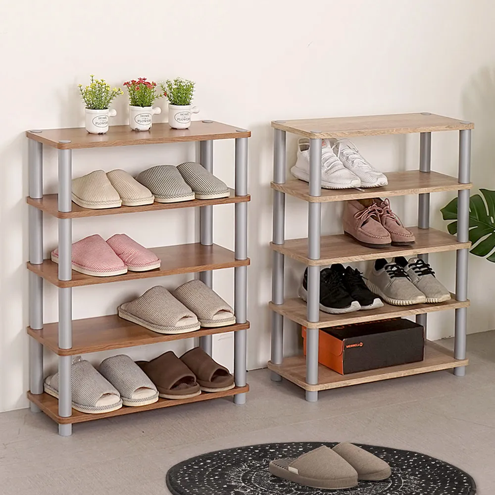 Homelike 極簡風三層開放式鞋架(2色可選) 歷史價格詳細信息