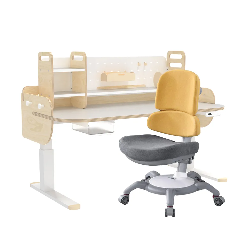 【林製作所】兒童電動升降成長桌+椅+桌上架 一起長高桌 寧靜藍基本款 (寬120cm 高50-73cm) 歷史價格詳細信息