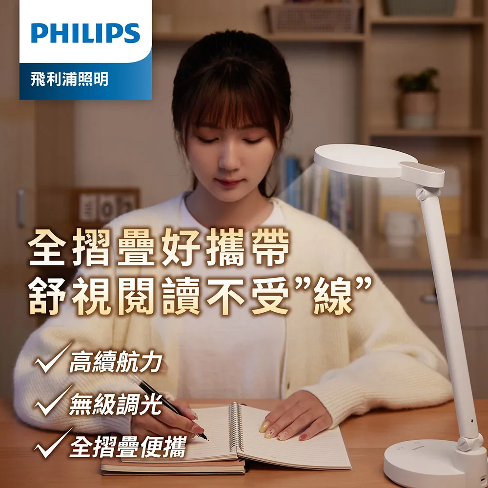 Philips 飛利浦 66162 酷湃 可攜式充電檯燈(PD050) 歷史價格詳細信息