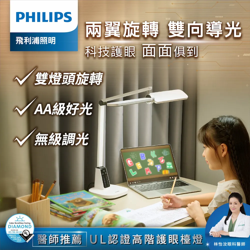 【Philips 飛利浦】66157 A3 軒翼全光譜智能LED護眼檯燈(PD057) 歷史價格詳細信息