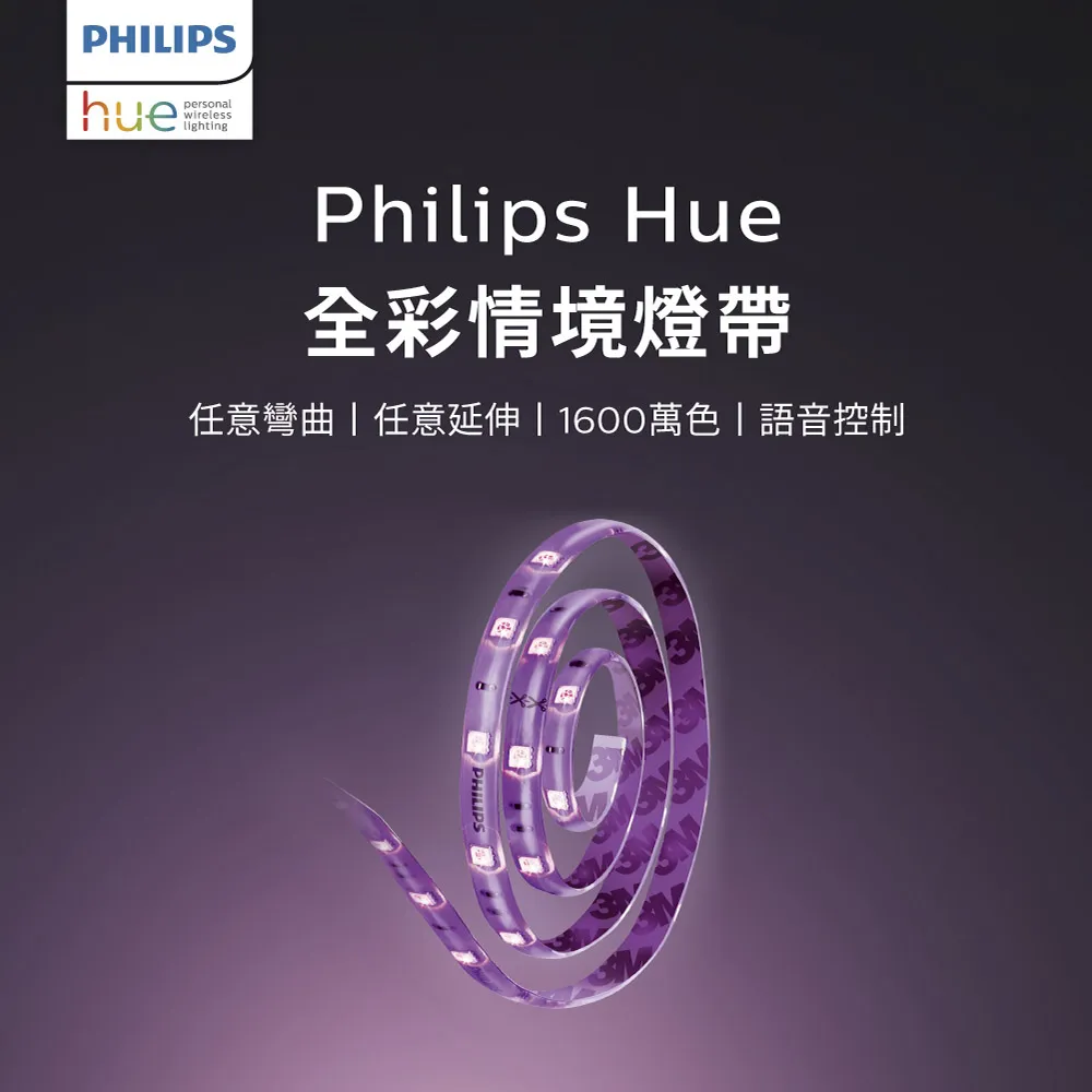 PHILIPS 飛利浦照明 Hue 全彩情境 2公尺燈帶 (PH008) 歷史價格詳細信息