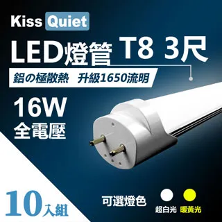 《Kiss Quiet》 T8 1尺/1呎(白光限定)5W LED燈管-4入 歷史價格詳細信息