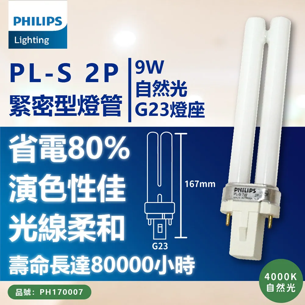 (3入) PHILIPS飛利浦 PL-C 18W 840 冷白光 2P 燈管_PH170036 歷史價格詳細信息
