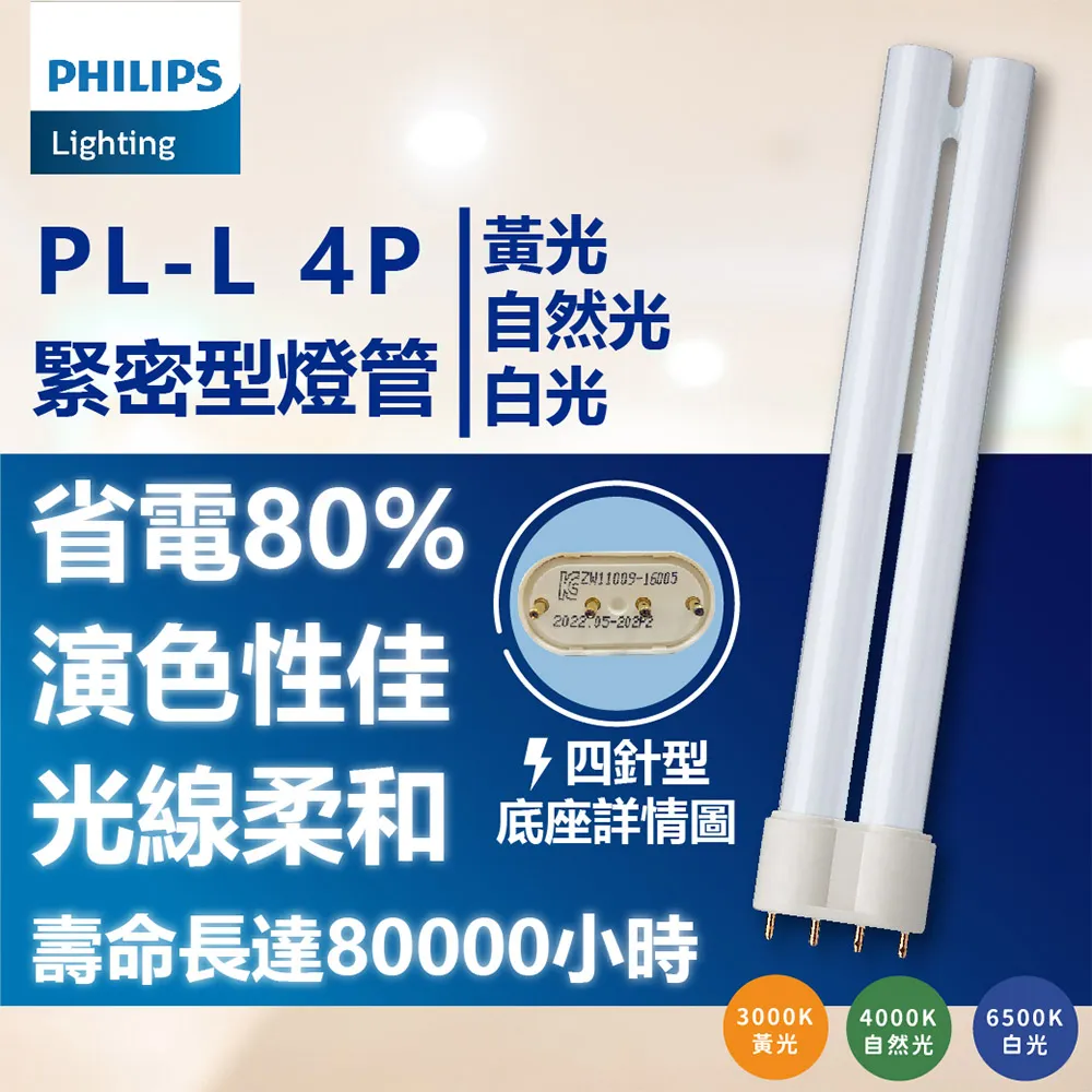 (3入) PHILIPS飛利浦 PL-C 18W 840 冷白光 2P 燈管_PH170036 歷史價格詳細信息