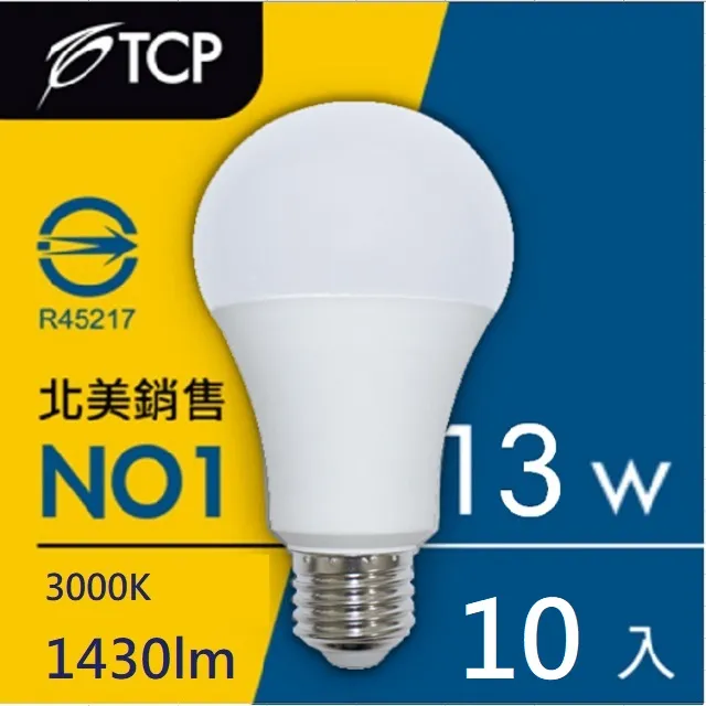 【TCP台灣強凌】10瓦白光高亮度LED節能燈泡-1入 歷史價格詳細信息