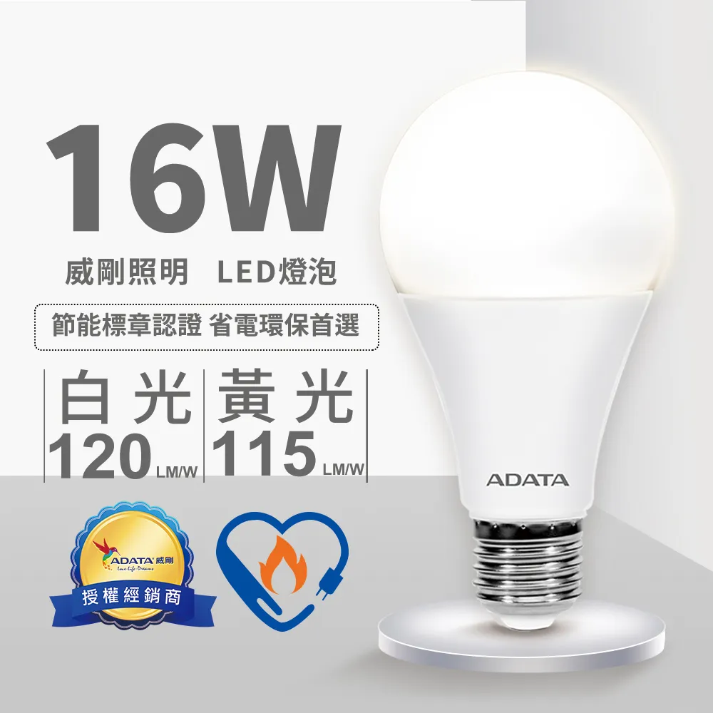【威剛】16W LED 燈泡 (2020年節能標章) 黃色 4 入 歷史價格詳細信息