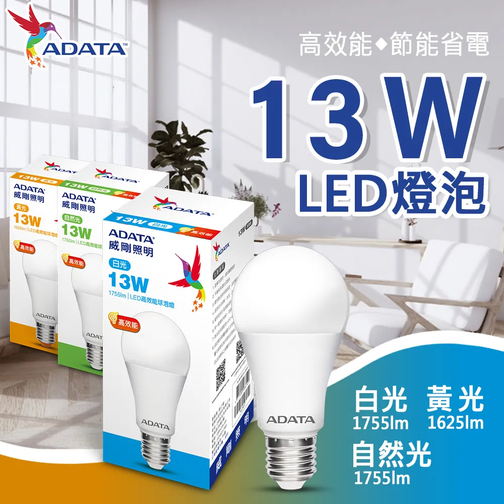 ADATA 威剛 13W 第五代 節能標章 LED球型燈泡(10入) 歷史價格詳細信息