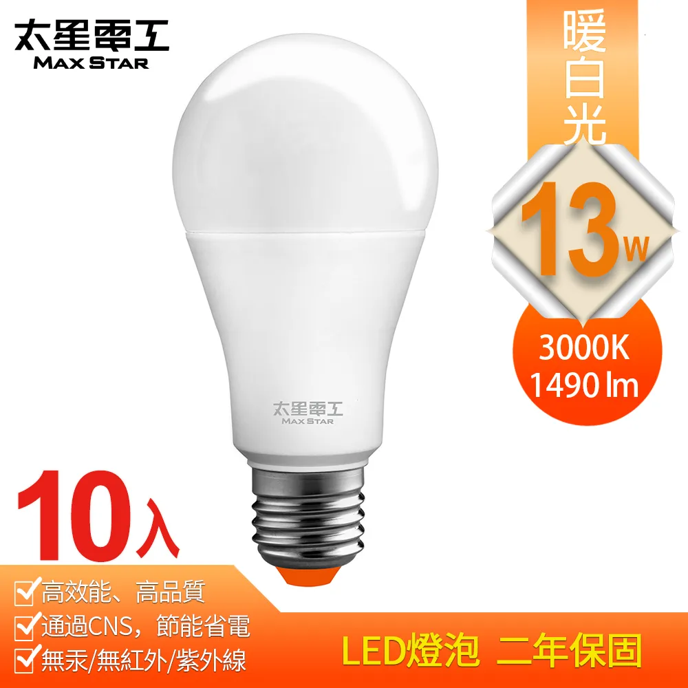 【太星電工】10W超節能LED燈泡(白光/暖白光)(6入) A810*6 歷史價格詳細信息