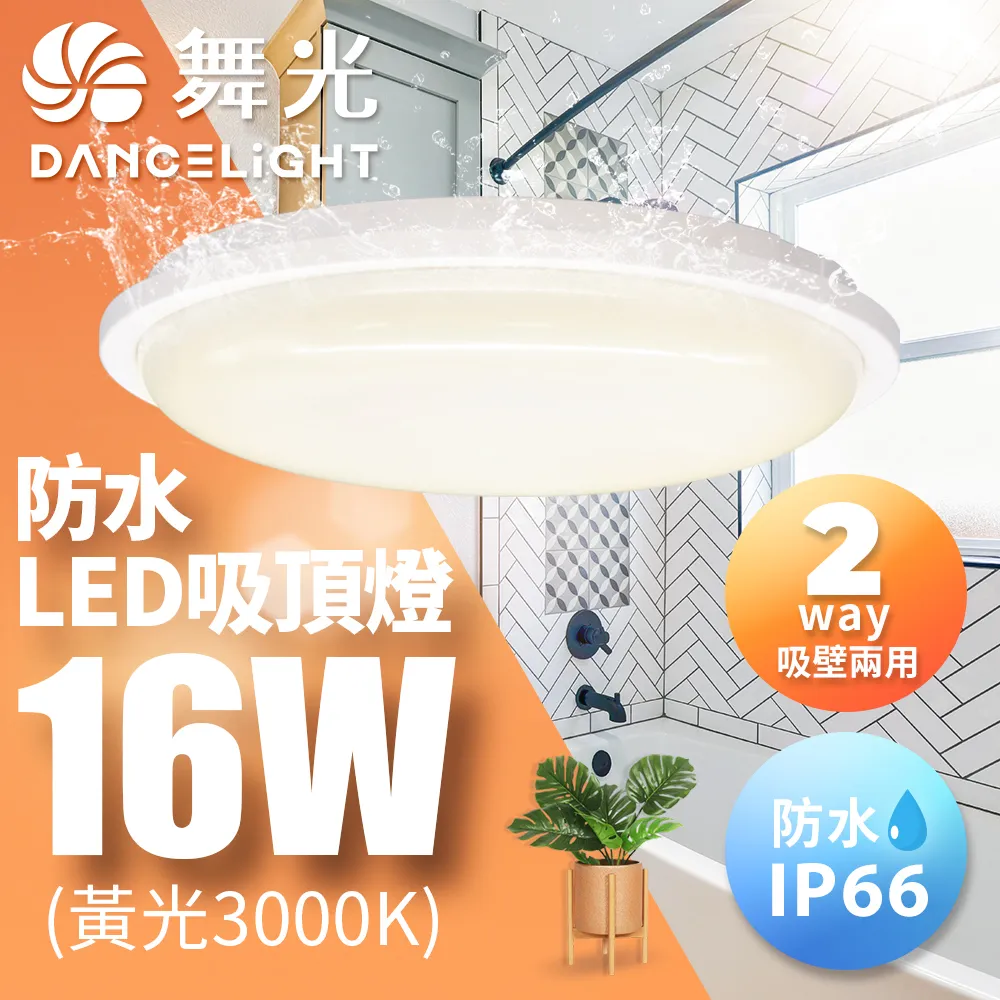 【舞光-LED】LED 16W IP66 戶外白鯨防水吸頂燈 E-CEBJ16D 歷史價格詳細信息