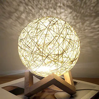 藤球小夜燈臥室床頭臺燈藤條夜燈睡眠小燈氣氛燈充電情調遙控氛圍 歷史價格詳細信息