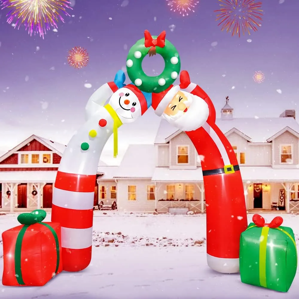 【裝飾燈大師】電動充氣-聖誕老公公與禮物包景110V 歷史價格詳細信息