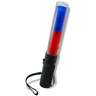 充電式紅藍爆閃LED交通指揮棒  警示燈-帶哨子 歷史價格詳細信息