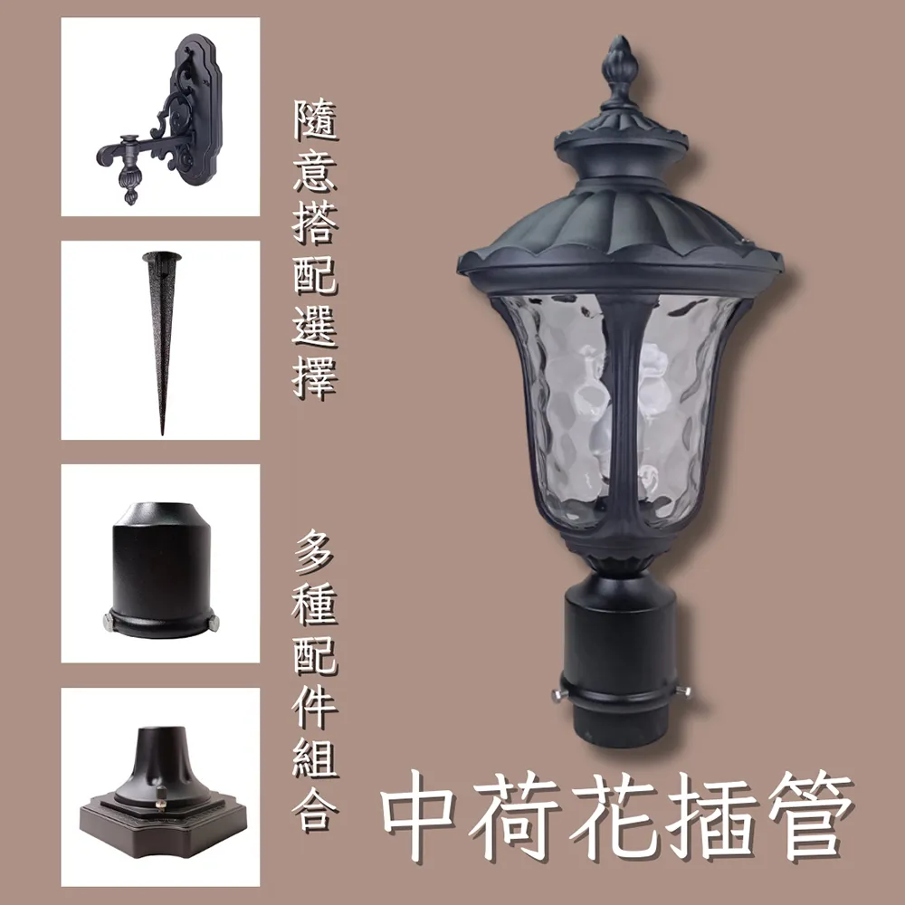 彩渝 中荷花壁燈 戶外燈 洗牆燈 led燈 牆燈 歐式吊燈 簡約壁燈 E27燈 歷史價格詳細信息