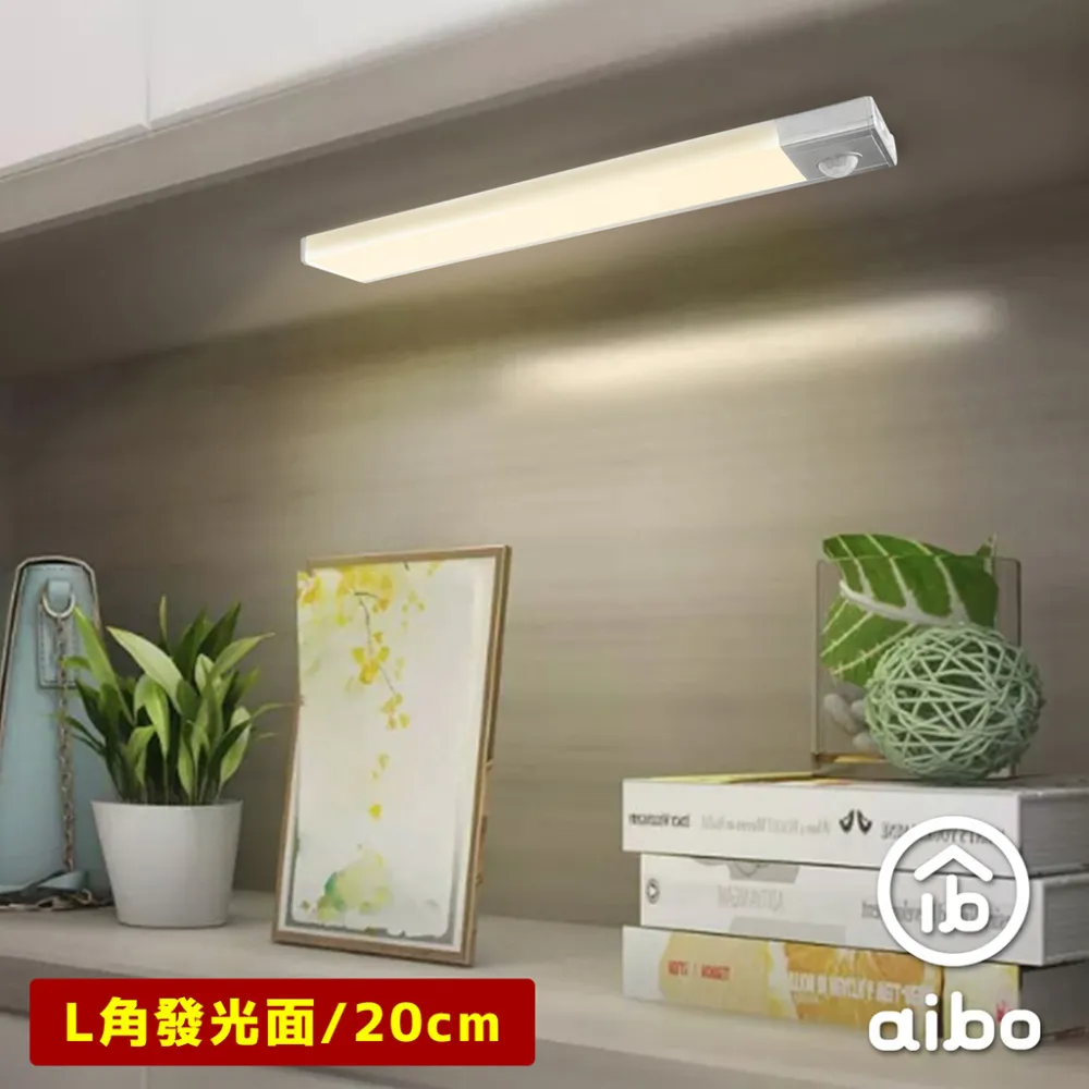 超薄大光源 USB充電磁吸式 輕巧LED感應燈(20cm)-白光 歷史價格詳細信息