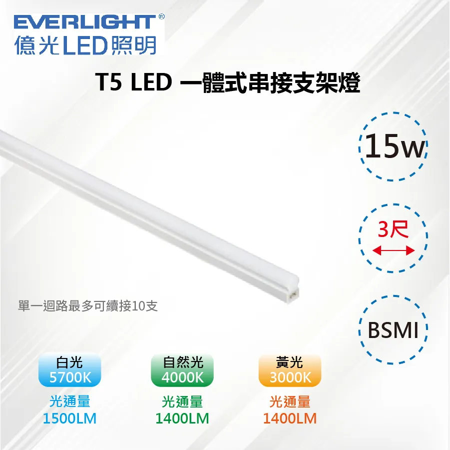 (3入) EVERLIGHT億光 LED 9W 2尺 5700K 白光 全電壓 支架燈 層板燈_EV430071 歷史價格詳細信息