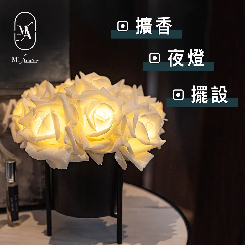 【愛莯】10朵玫瑰花LED夜燈經典黑陶瓷花盆系列(附贈USB充電插頭) 歷史價格詳細信息