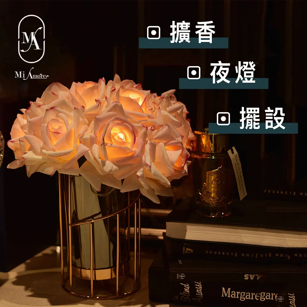 【愛莯】10朵玫瑰花LED夜燈經典黑陶瓷花盆系列(附贈USB充電插頭) 歷史價格詳細信息