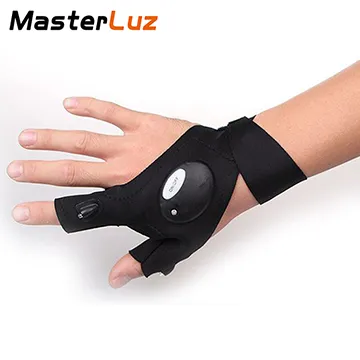 MasterLuz G12 戶外照明LED夜釣帶燈釣魚手套 歷史價格詳細信息