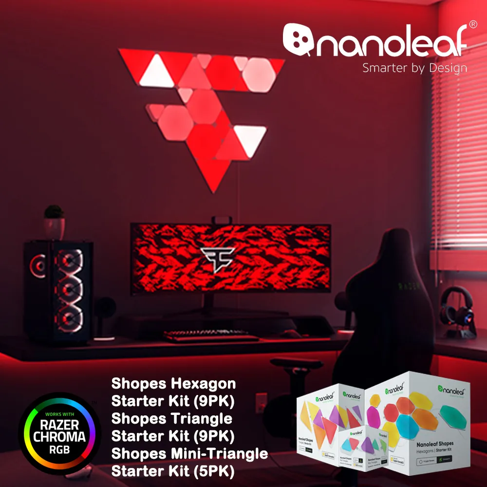 Shapes智能三角燈9片-極致黑 歷史價格詳細信息