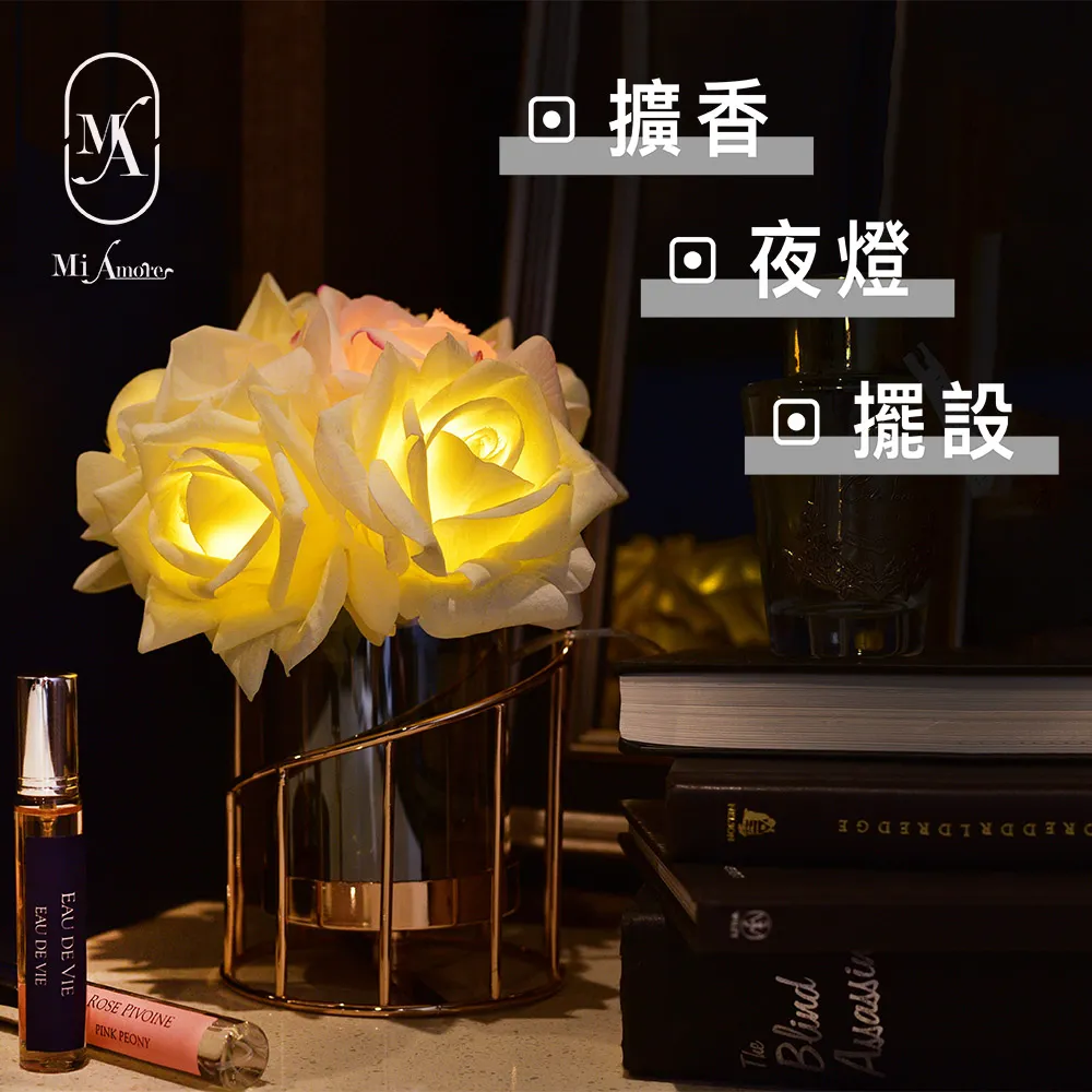 【愛莯】10朵玫瑰花LED夜燈經典黑陶瓷花盆系列(附贈USB充電插頭) 歷史價格詳細信息