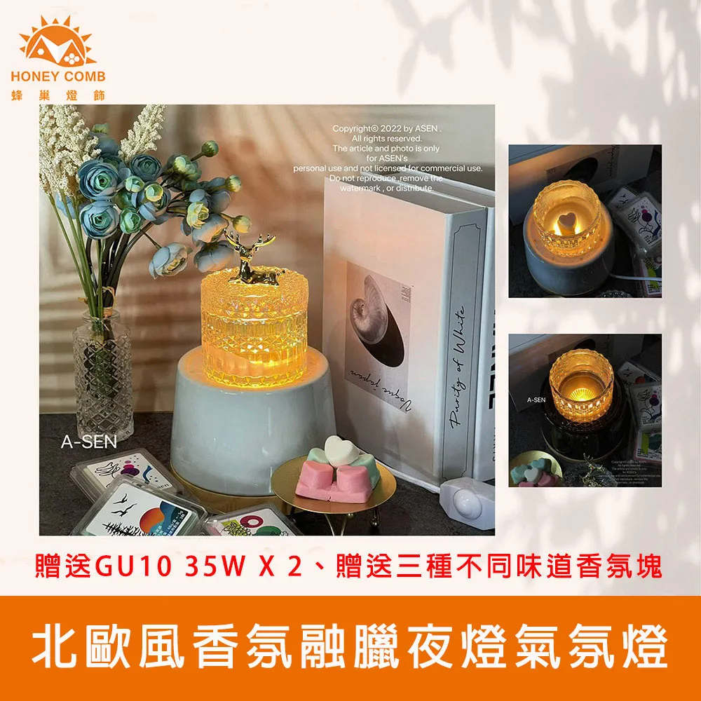 【Honey Comb】北歐風香菇玻璃壁燈三燈(92462) 歷史價格詳細信息