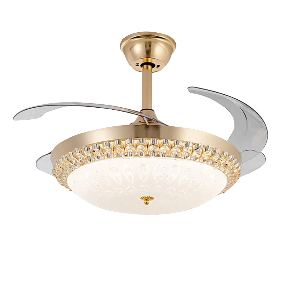 沐格 北歐藝術餐廳吊扇燈 創意大荷花吸頂風扇燈 現代簡約客廳110V電扇燈 歷史價格詳細信息