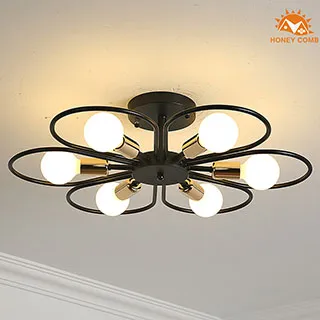 Honey Comb 鄉村風半吸頂三燈 HC-20874 歷史價格詳細信息