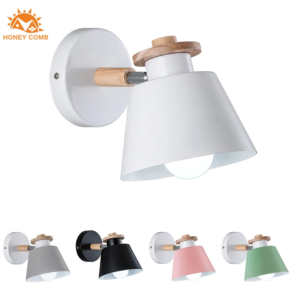北歐原木小壁燈創意個性床頭日式溫馨浪漫臥室背景牆胡桃木壁燈 歷史價格詳細信息
