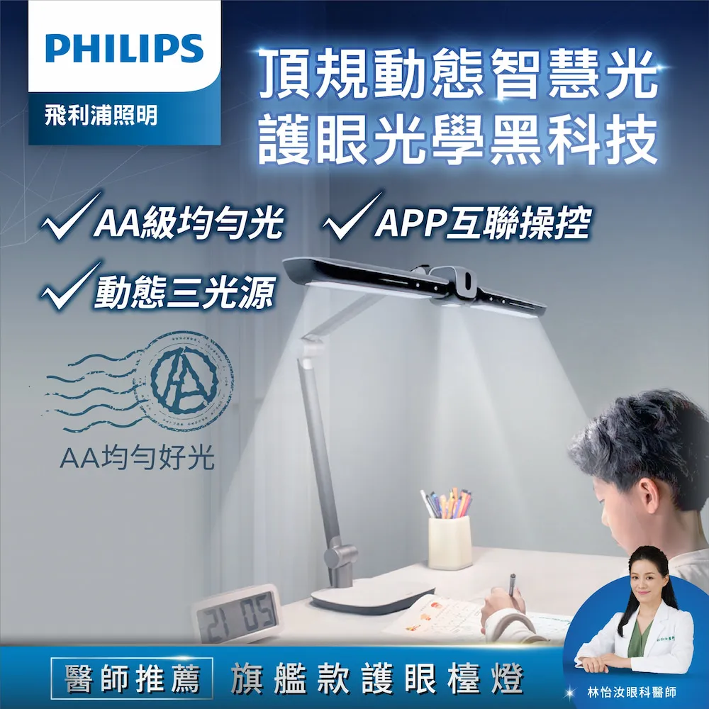 Philips 飛利浦 PD058 軒元 9290029071 A7智能LED護眼檯燈 廣角光照 感應開燈 歷史價格詳細信息