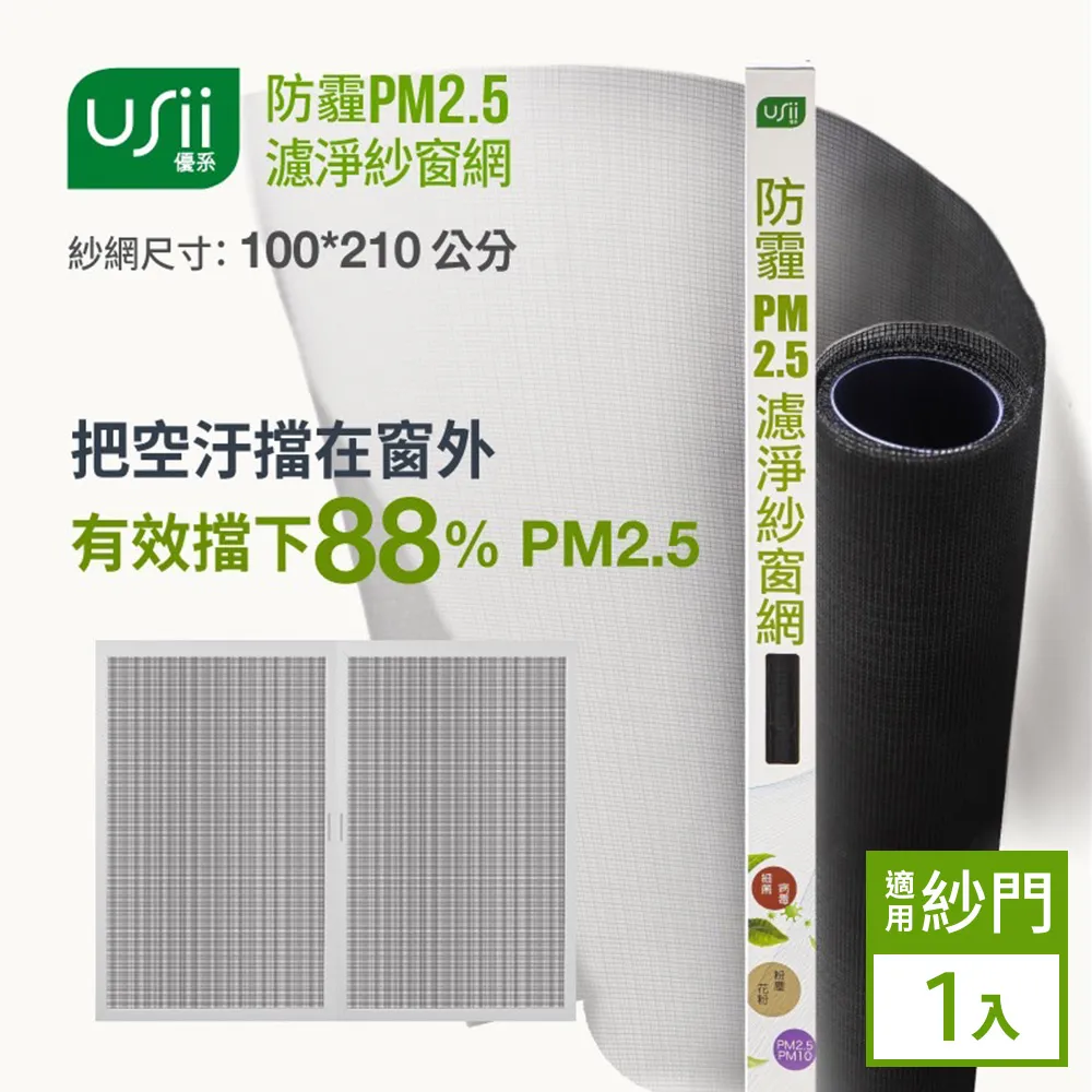 Usii 防霾PM2.5濾淨紗窗網(窗用)-85x110cm-2入組 歷史價格詳細信息