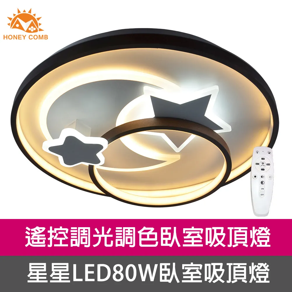 Honey Comb 星空LED 108W 調光調色客廳吸頂燈 V1860C108W 歷史價格詳細信息