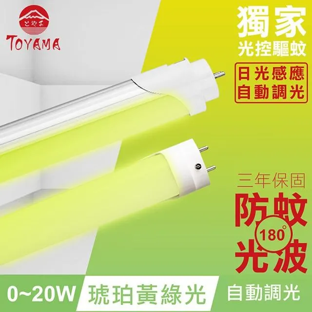 TOYAMA特亞馬 0∼20W LED日光感應自動調光節能燈管 2入(白光) 歷史價格詳細信息