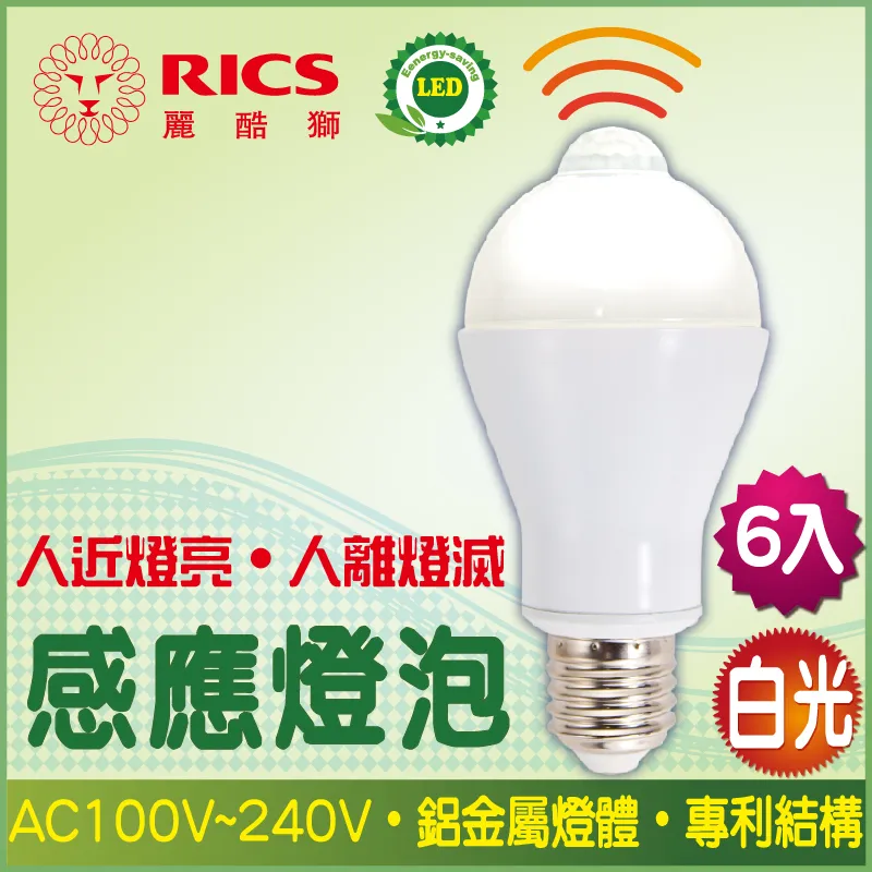 麗酷獅 7W LED燈泡/白光 6入 歷史價格詳細信息