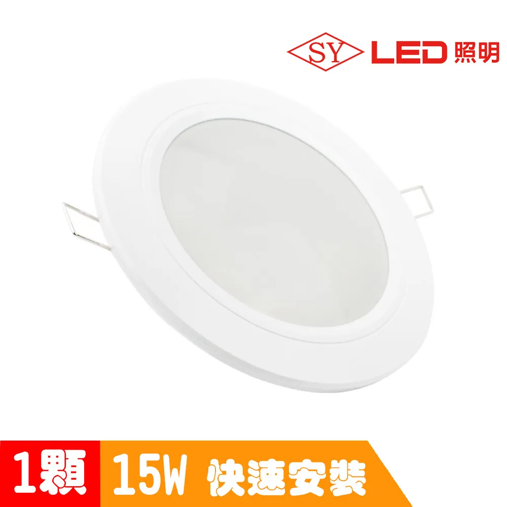 【SY 聲億】15W LED崁燈 15cm白光 歷史價格詳細信息