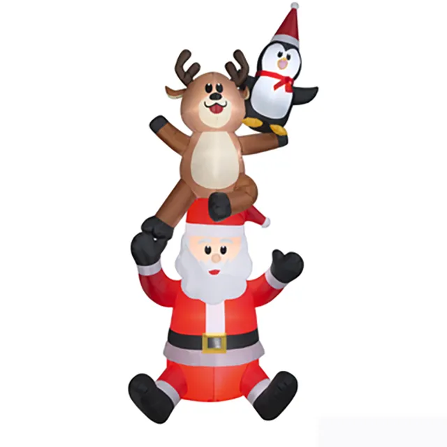 【裝飾燈大師】電動充氣-聖誕老公公與禮物包景110V 歷史價格詳細信息