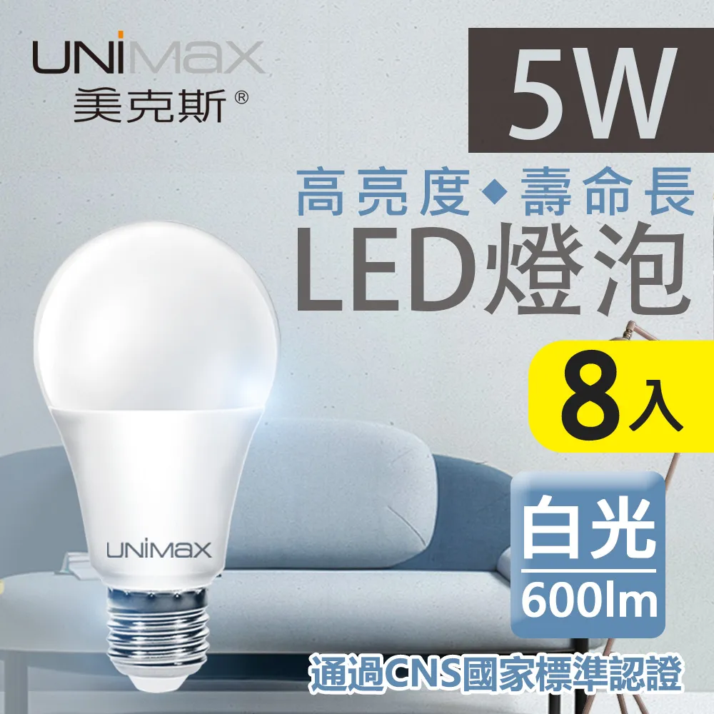 美克斯 5W 10W 16W LED燈泡 E27燈泡 球泡燈 大廣角 高亮度 壽命長 省電 節能 全電壓 護眼-8入組 歷史價格詳細信息