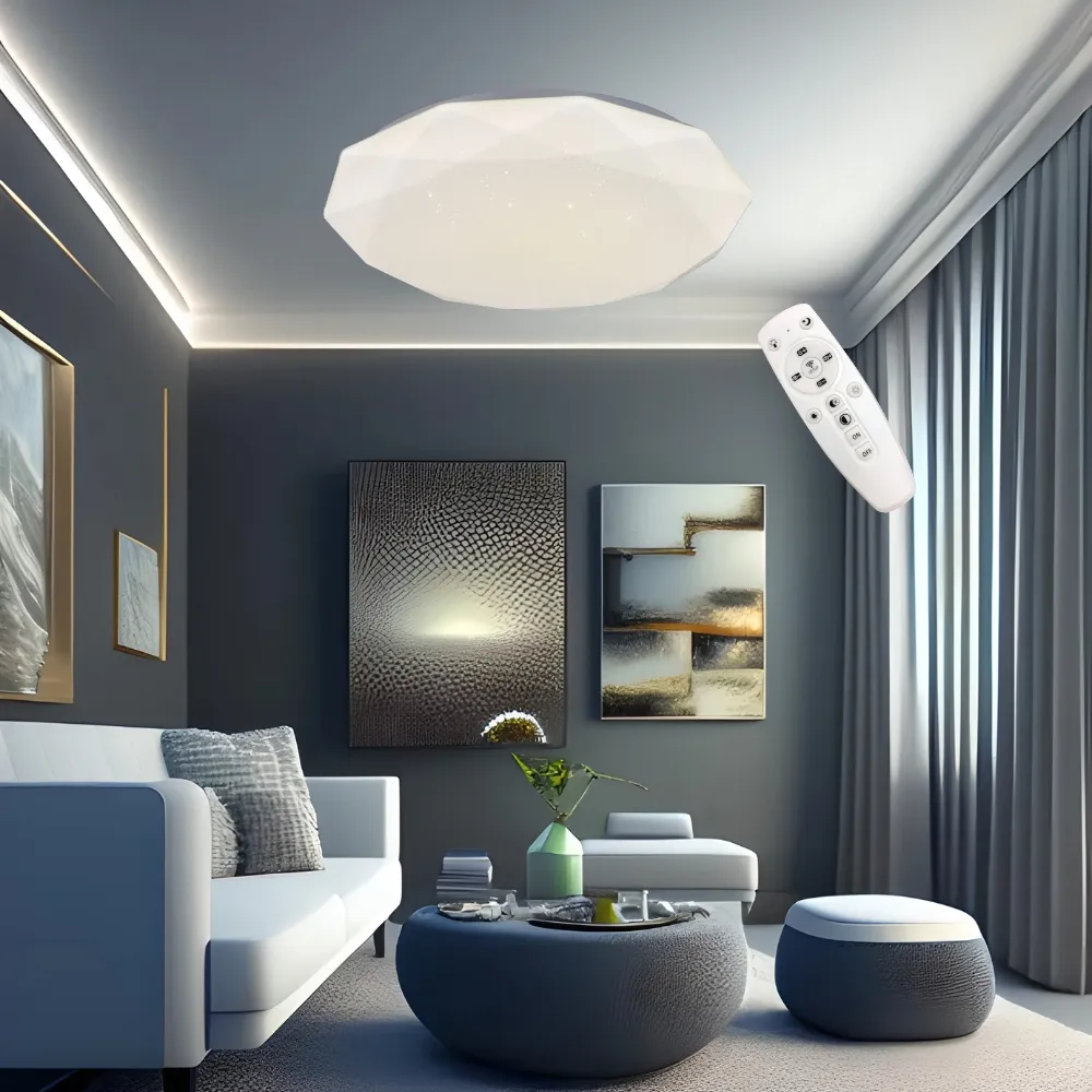 LED 60W 調光調色吸頂燈附遙控器 L388-QR(小夜燈功能/可換式燈盤/壁切4段) 歷史價格詳細信息