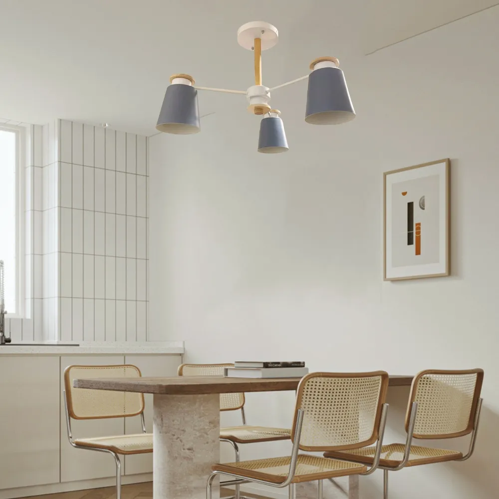 【光之饗宴】馬卡龍48號3燈半吸頂燈(灰罩) 歷史價格詳細信息