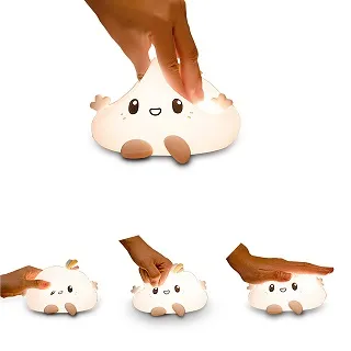 雲朵小夜燈臥室睡眠燈嬰兒餵奶護眼床頭燈矽膠拍拍感應燈氛圍燈 歷史價格詳細信息