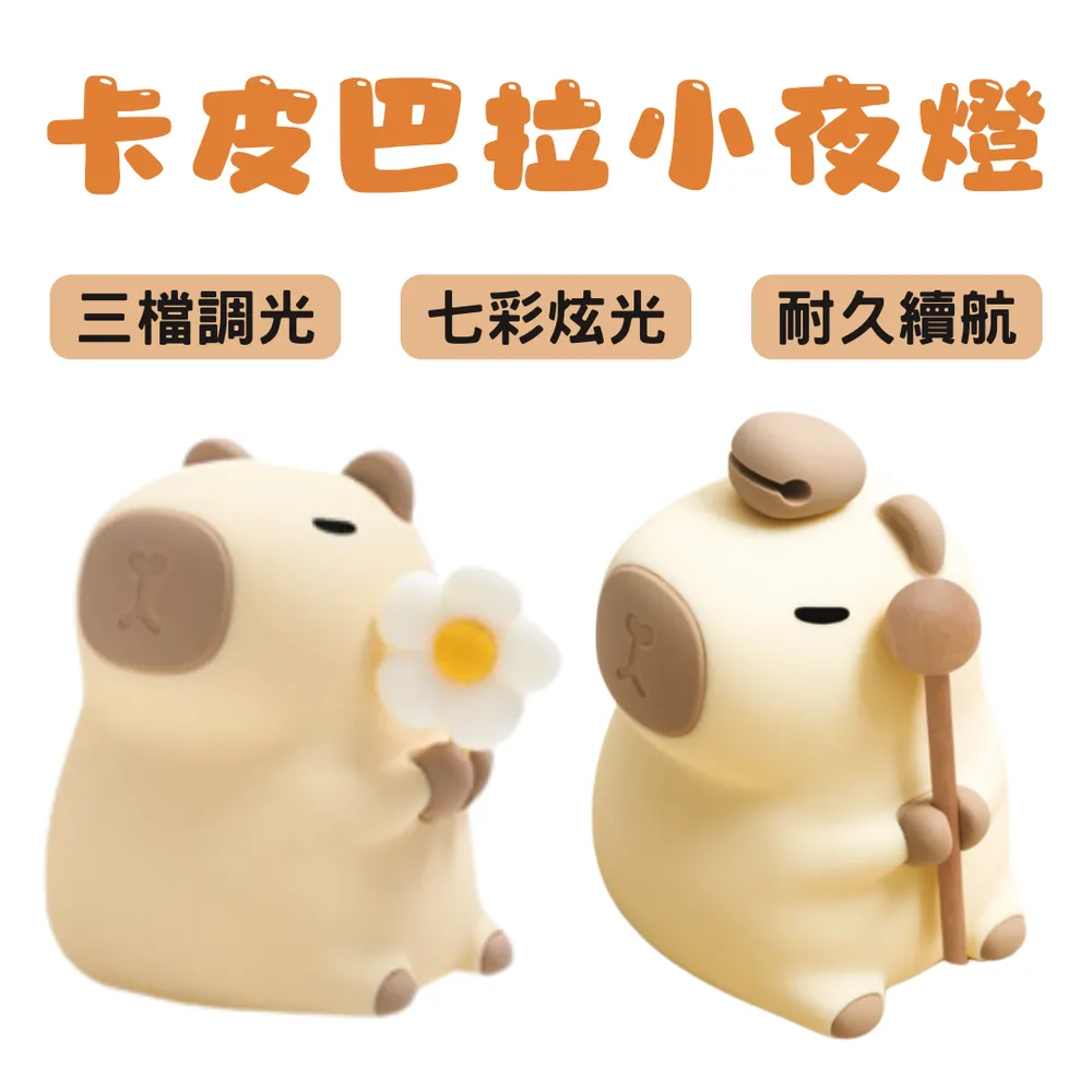 水豚小夜燈【單入組】(輕捏即亮/延時關燈) 歷史價格詳細信息